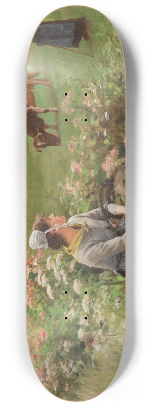 Edouard Bernard Debat-Ponsan - Resting in the Field 8.25 inch art skate deck Edouard Bernard Debat-Ponsan - Resting in the Field 8.25 inch art skate deck