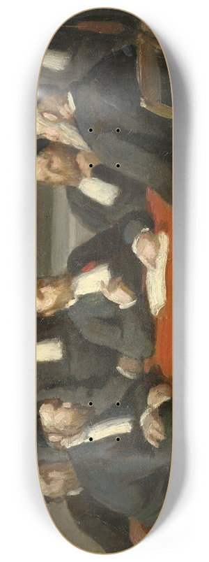 Edouard Moyse - A Meeting of The Rabbinical Council 8.25 inch art skate deck