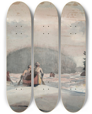 Triptych art skateboard deck of Winslow Homer Ilemalin by Winslow Homer (1836-1910) Triptych art skateboard deck of Winslow Homer Ilemalin by Winslow Homer (1836-1910)