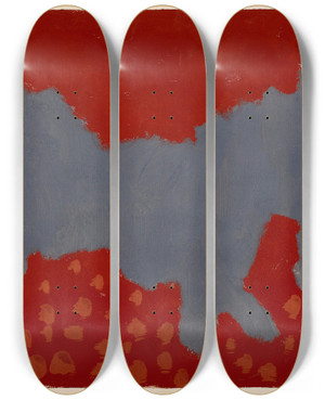 Triptych art skateboard deck of Paul Klee Sein Schatten by Paul Klee (1879-1940)