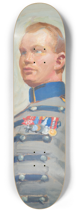 Akseli Gallen-Kallela - Regent Mannerheims batman Gustaf Hagenau 8.25 inch art skate deck