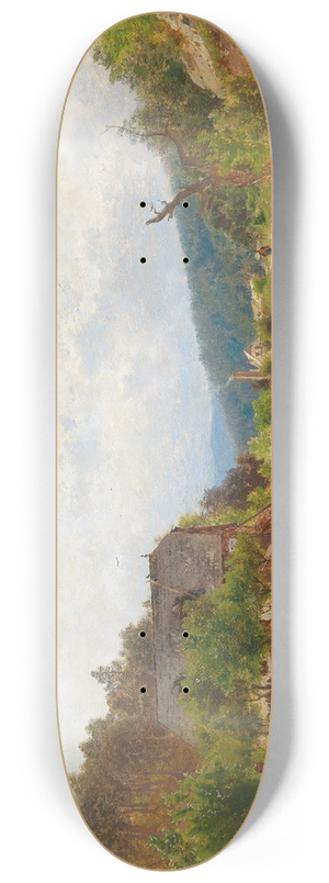 Eduard Peithner von Lichtenfels - Motif of Emmerberg 8.25 inch art skate deck