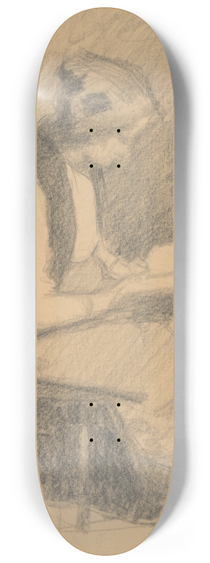 Eduard Putra - Woman Reading 8.25 inch art skate deck