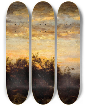 Triptych art skateboard deck of Flix Ziem Coucher De Soleil_2 by Felix Ziem (1821-1911) Triptych art skateboard deck of Flix Ziem Coucher De Soleil_2 by Felix Ziem (1821-1911)