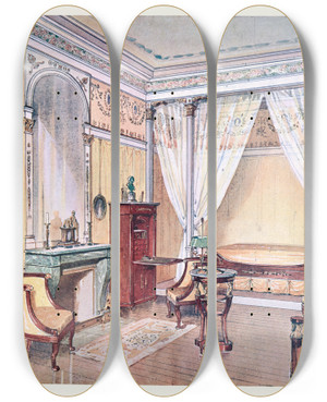 Triptych art skateboard deck of Georges Rmon Chambre Empire_1 by Georges Remon (1889-1963) Triptych art skateboard deck of Georges Rmon Chambre Empire_1 by Georges Remon (1889-1963)