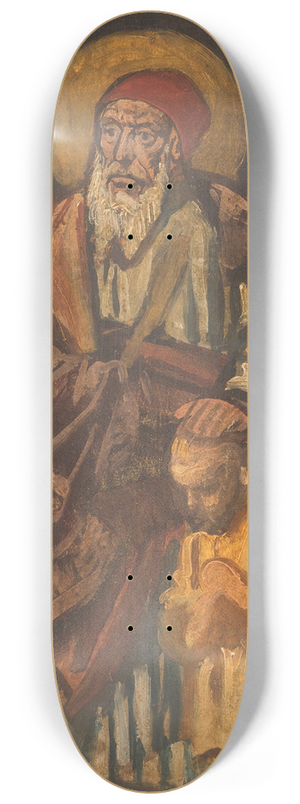 EDUARD VON GEBHARDT - Abraham blessing (study) 8.25 inch art skate deck