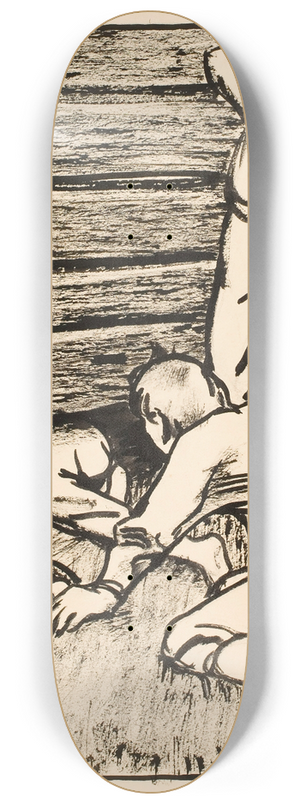 Akseli Gallen-Kallela - The Egg Thieves 8.25 inch art skate deck