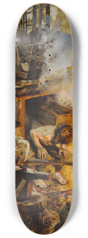 Akseli Gallen-Kallela - The Forging Of The Sampo 8.25 inch art skate deck