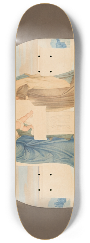 Eduard von Steinle - Darstellung Jesu im Tempel  Selig, die reinen Herzens sind 8.25 inch art skate deck