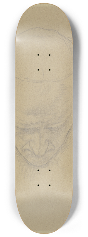 Eduard von Steinle - Gesenkter Kopf eines Cardinal Penitenziario maggiore, in der heiligen Woche zu St. Peter in Rom 8.25 inch art skate deck
