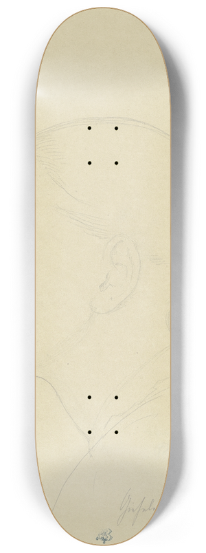 Eduard von Steinle - Gisela von Arnim, im Profil nach links 8.25 inch art skate deck