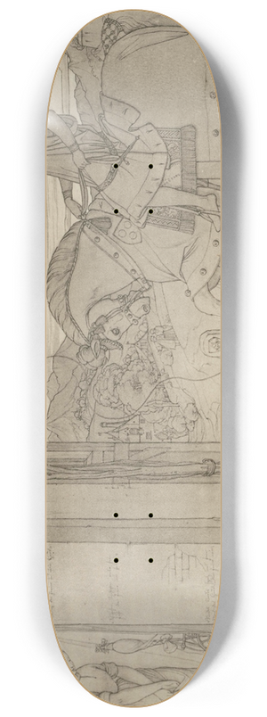 Eduard von Steinle - Mhrchen von der Spindel, der Nadel und dem Weberschiffchen 8.25 inch art skate deck