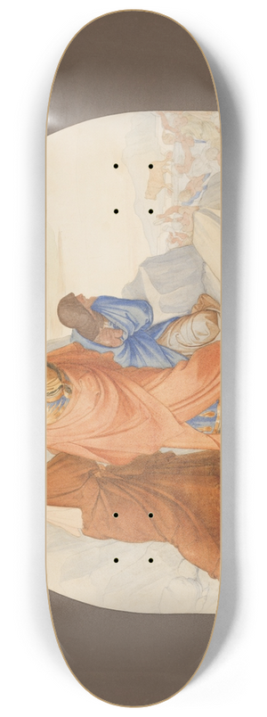 Eduard von Steinle - Moses zerschlgt die Gesetzestafeln  Selig, die hungern und drsten nach der Gerechtigkeit 8.25 inch art skate deck