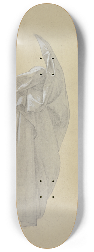 Eduard von Steinle - Study of garments 8.25 inch art skate deck