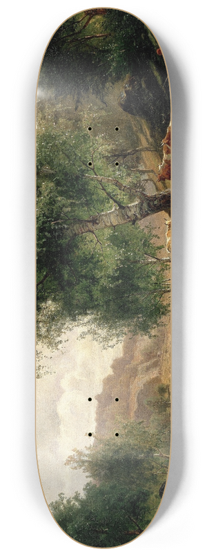 Edvard Bergh - Summer Landscape 8.25 inch art skate deck