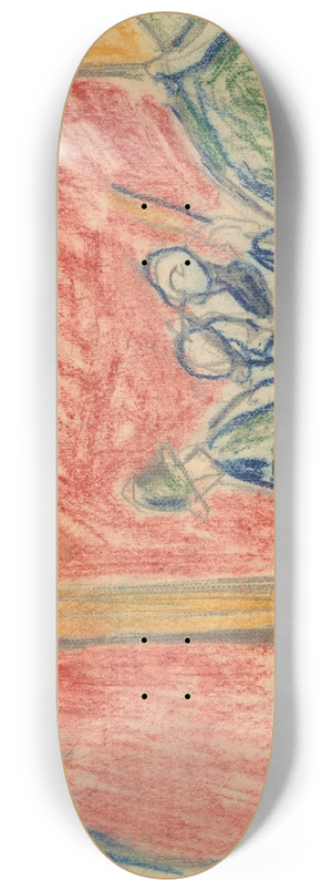 Edvard Munch - Arbeiderscene 8.25 inch art skate deck Edvard Munch - Arbeiderscene 8.25 inch art skate deck