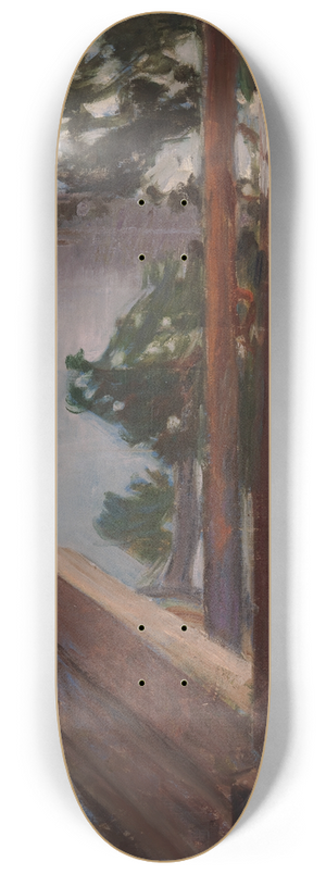 Akseli Gallen-Kallela - The Kalela Porch 8.25 inch art skate deck