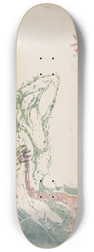 Edvard Munch - Blossom of Pain 8.25 inch art skate deck