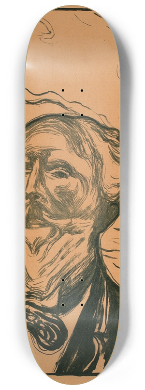 Edvard Munch - Holger Drachmann 8.25 inch art skate deck Edvard Munch - Holger Drachmann 8.25 inch art skate deck