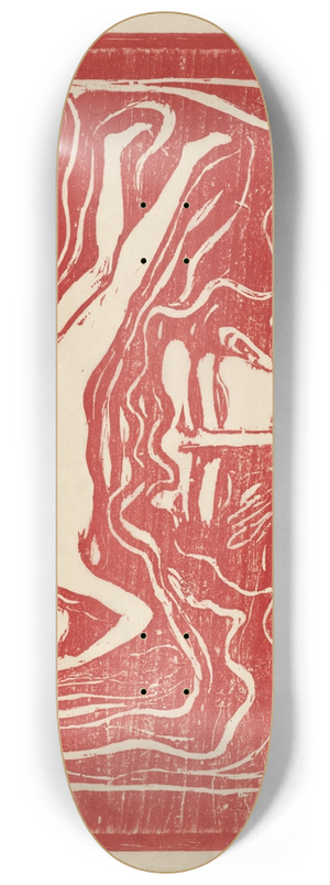 Edvard Munch - In the Mans Brain 8.25 inch art skate deck
