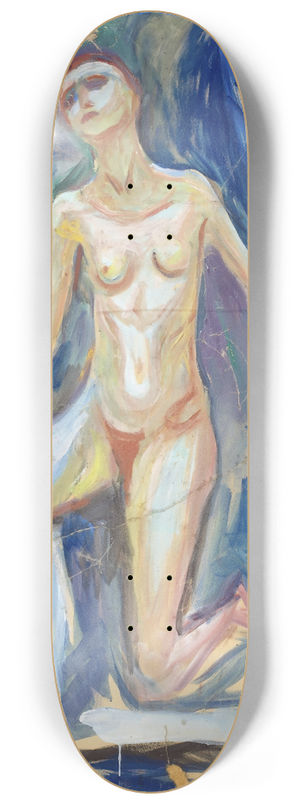 Edvard Munch - Kneeling Female Figure 8.25 inch art skate deck Edvard Munch - Kneeling Female Figure 8.25 inch art skate deck