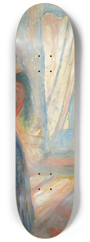 Edvard Munch - Kvinne Som Speiler Seg (Woman Looking In The Mirror) 8.25 inch art skate deck