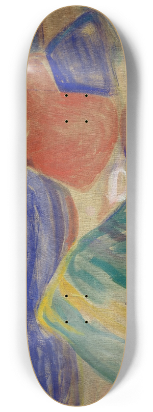 Edvard Munch - Melancholy. Weeping Woman on the Beach 8.25 inch art skate deck Edvard Munch - Melancholy. Weeping Woman on the Beach 8.25 inch art skate deck