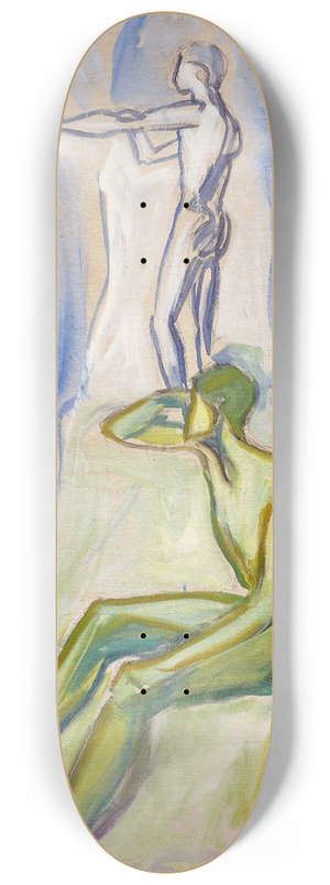 Edvard Munch - Men Turning towards the Sun 8.25 inch art skate deck