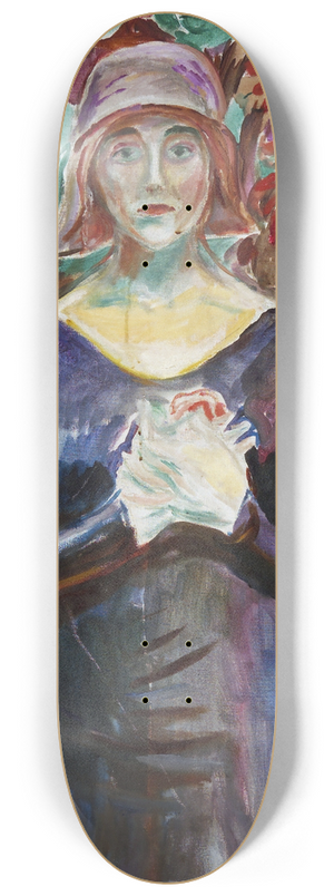 Edvard Munch - Model in the Garden 8.25 inch art skate deck