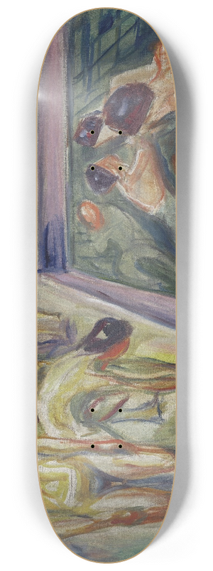 Edvard Munch - Naked Men in Swimming Pool 8.25 inch art skate deck Edvard Munch - Naked Men in Swimming Pool 8.25 inch art skate deck
