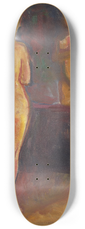 Edvard Munch - Nude in Front of the Mirror 8.25 inch art skate deck Edvard Munch - Nude in Front of the Mirror 8.25 inch art skate deck