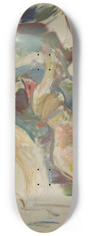 Edvard Munch - Old Man with Naked Woman on his Lap 8.25 inch art skate deck