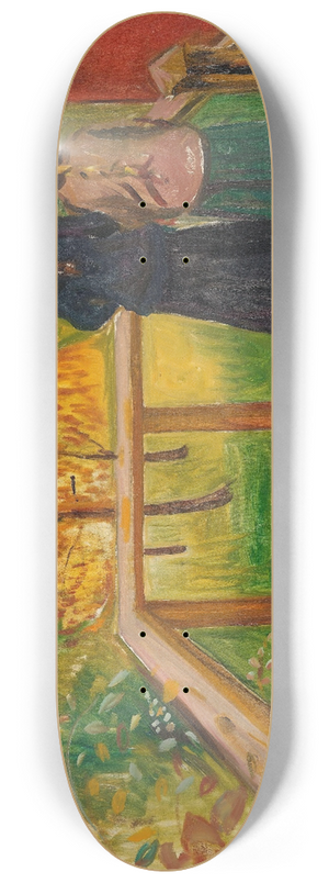 Edvard Munch - On the Veranda 8.25 inch art skate deck Edvard Munch - On the Veranda 8.25 inch art skate deck
