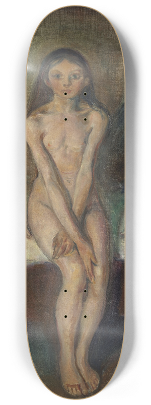 Edvard Munch - Puberty 8.25 inch art skate deck Edvard Munch - Puberty 8.25 inch art skate deck