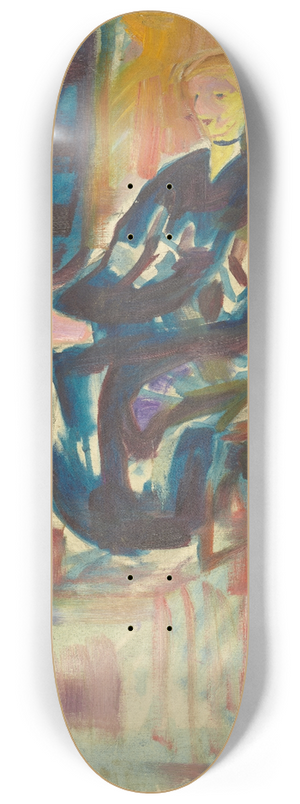 Edvard Munch - Sittende ung kvinne 8.25 inch art skate deck Edvard Munch - Sittende ung kvinne 8.25 inch art skate deck