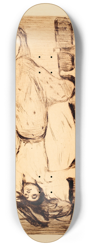 Edvard Munch - The Day After 8.25 inch art skate deck