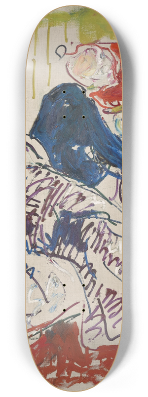 Edvard Munch - The Death of the Bohemian 8.25 inch art skate deck