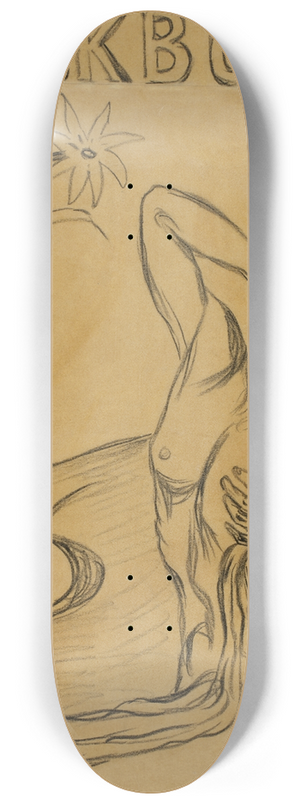 Edvard Munch - The Flower of Pain 8.25 inch art skate deck