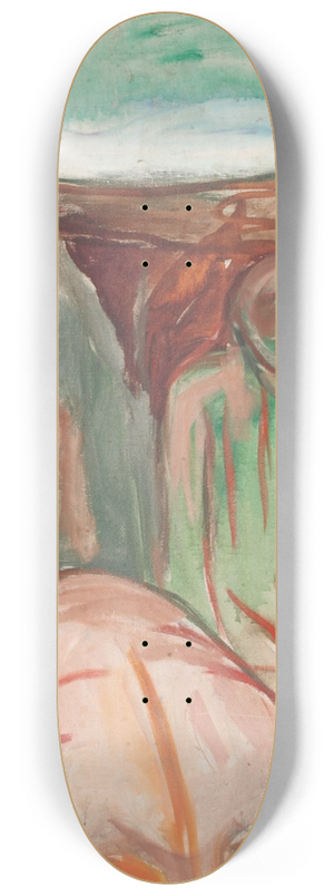 Edvard Munch - The Storm; Right Middle Part 8.25 inch art skate deck