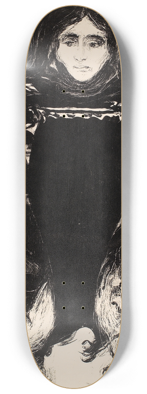 Edvard Munch - The Urn 8.25 inch art skate deck
