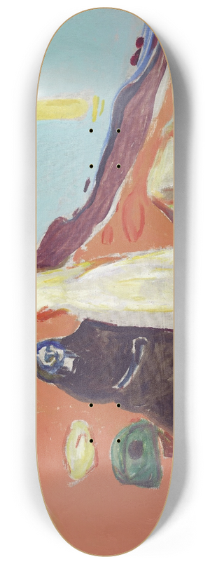 Edvard Munch - Two Women on the Shore II 8.25 inch art skate deck