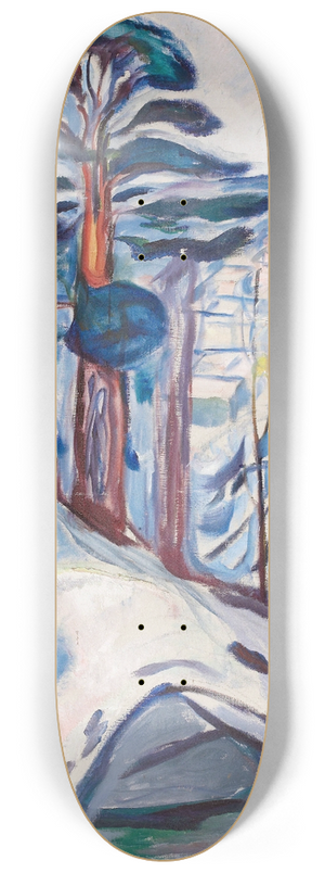 Edvard Munch - Winter in Krager 8.25 inch art skate deck