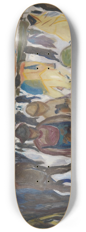 Edvard Munch - Workers Returning Home 8.25 inch art skate deck