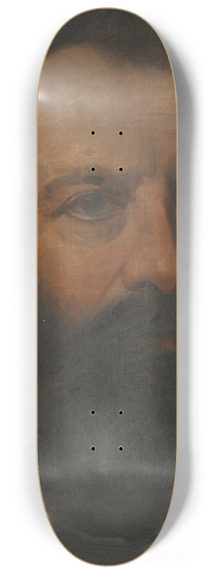 Edvard Persus - Karl XV (1826-1872) 8.25 inch art skate deck