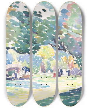 Triptych art skateboard deck of Henriedmond Cross Landscape_1 by Henri-Edmond Cross (1856-1910) Triptych art skateboard deck of Henriedmond Cross Landscape_1 by Henri-Edmond Cross (1856-1910)