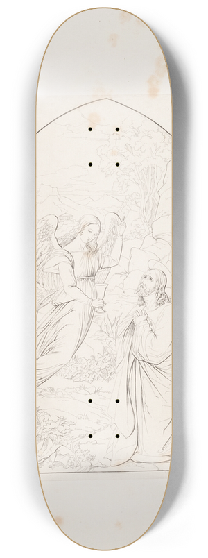 Edvard Sonne - Kristus i Getsemane have 8.25 inch art skate deck