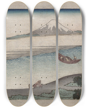 Triptych art skateboard deck of Katsushika Hokusai Fkeiga by Katsushika Hokusai (1760-1849) Triptych art skateboard deck of Katsushika Hokusai Fkeiga by Katsushika Hokusai (1760-1849)