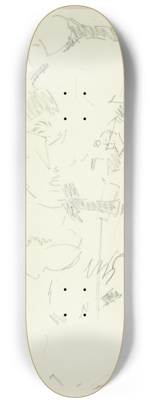 Edvard Weie - Kompositionsstudie til Langelinje-billedet 8.25 inch art skate deck