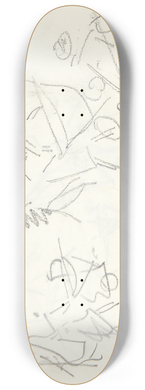 Edvard Weie - Kompositionsstudie til Langelinje-billedet 8.25 inch art skate deck