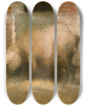 Triptych art skateboard deck of Jan Stobbaerts The Sow by Jan Stobbaerts (1838-1914) Triptych art skateboard deck of Jan Stobbaerts The Sow by Jan Stobbaerts (1838-1914)